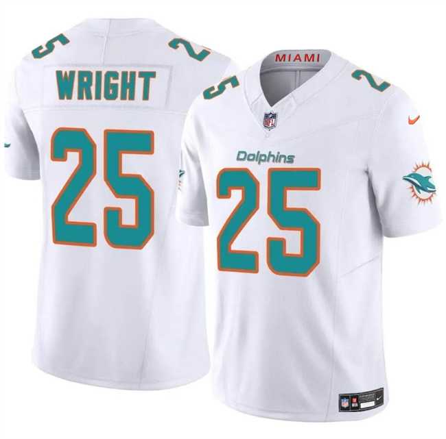 Men & Women & Youth Miami Dolphins #25 Jaylen Wright White 2024 F.U.S.E Vapor Limited Football Stitched Jersey,We sell and wholesale Men & Women & Youth Miami Dolphins #25 Jaylen Wright White 2024 F.U.S.E Vapor Limited Football Stitched Jersey on line form chian!